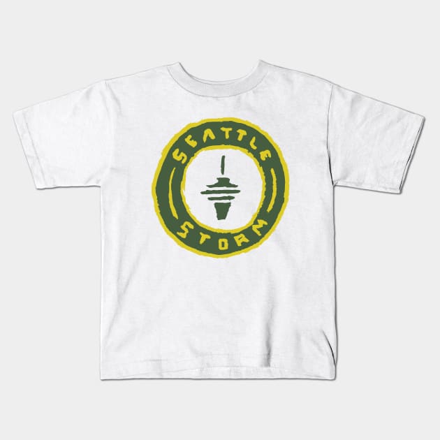 Seattle Stoooorm 05 Kids T-Shirt by Very Simple Graph